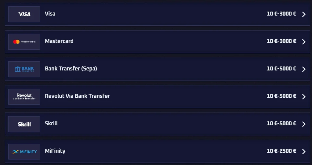 Sportaza casino métodos de pago con Visa, Mastercard, Skrill y transferencias bancarias