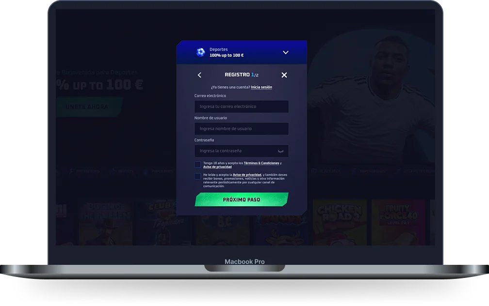Sportaza casino registro de cuenta con formulario de inscripción para apuestas deportivas